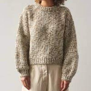 Micaela Greg Marle Sweater, Olive/Cream